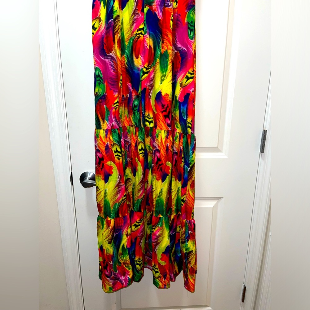 NIB Women’s Metamorphosis Girl Long Vibrant Sexy Summer Maxi Dress. Size Large - Picture 12 of 12